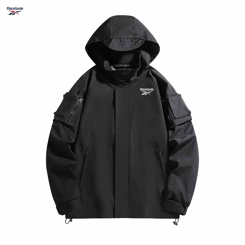 Cycling Rain Jacket Commute - Reebok logolu erkek açık hava bisiklet